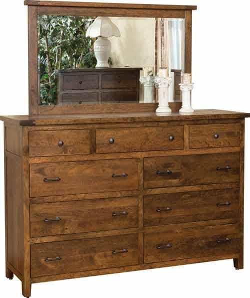 Wayside Custom Furniture Timber Mill 2934+2943 9 Drawer Dresser